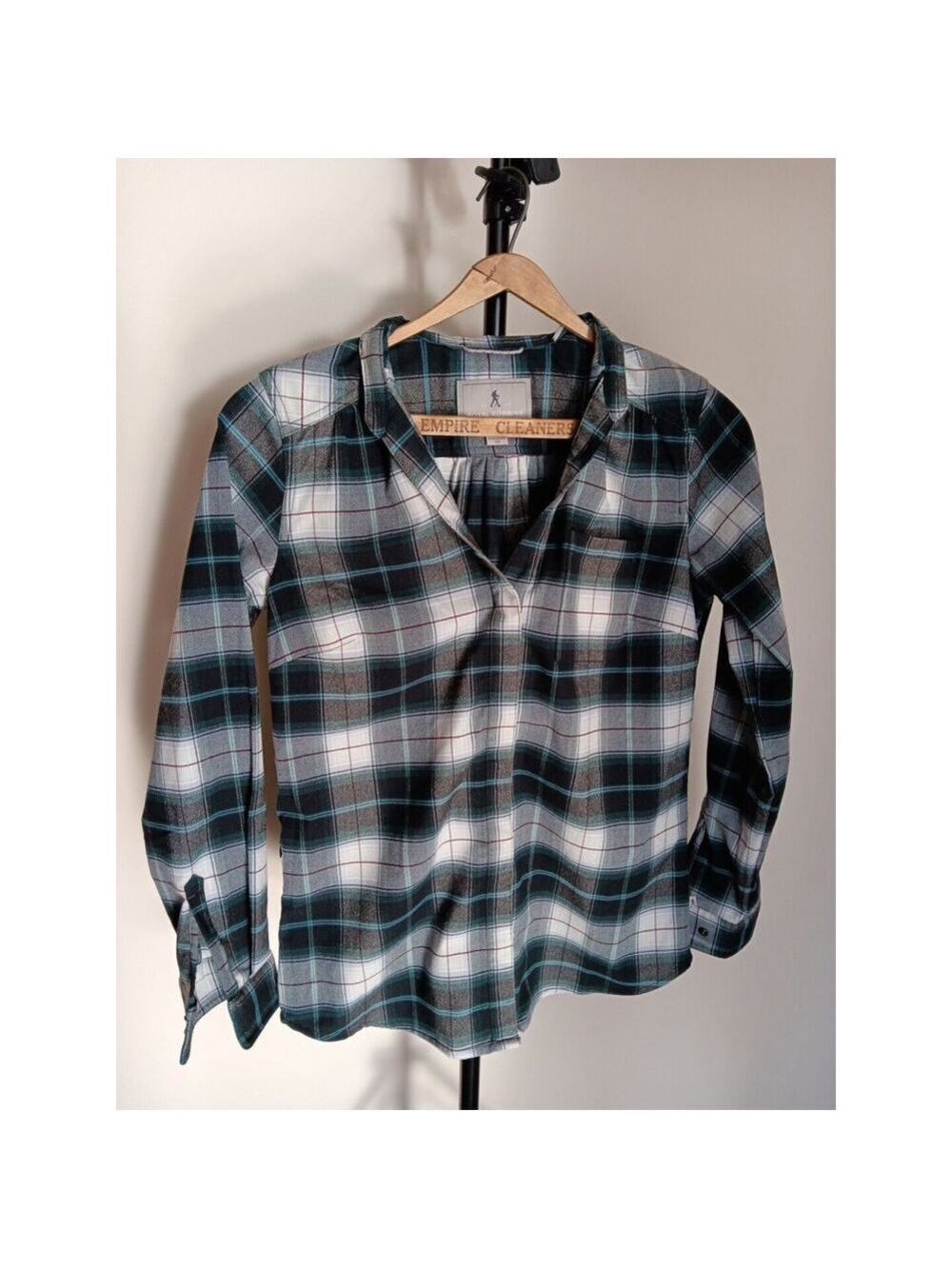 Small Royal Robbins Shirt Womens Plaid Long Sleeve Button Up Zipper Pocket